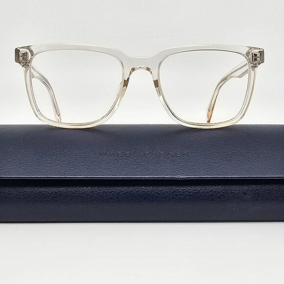 Warby Parker Chamberlain M LBF 500 Crystal Eyeglasses Frame w/ Case 51-17-140 main image 12